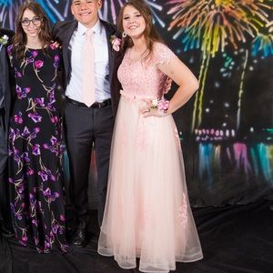 Light pink formal dress